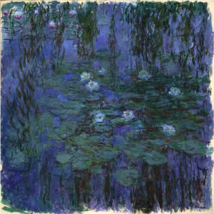 Claude Monet, "Nymphéas bleus", 1916-1919, Paris, musée d'Orsay © Musée d'Orsay, Dist. RMN-Grand Palais / Patrice Schmidt