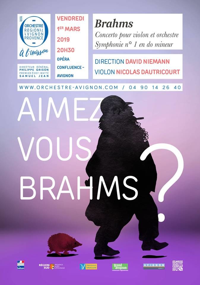 “Aimez-vous Brahms ?” L’Orchestre Régional Avignon Provence permet l’incroyable rencontre entre Nicolas Dautricourt et David Niemann