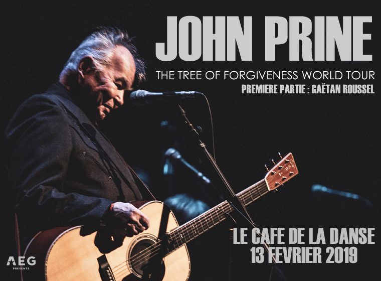 2 places à gagner pour le concert de John Prine et Gaëtan Roussel le 13 février au Café de la Danse