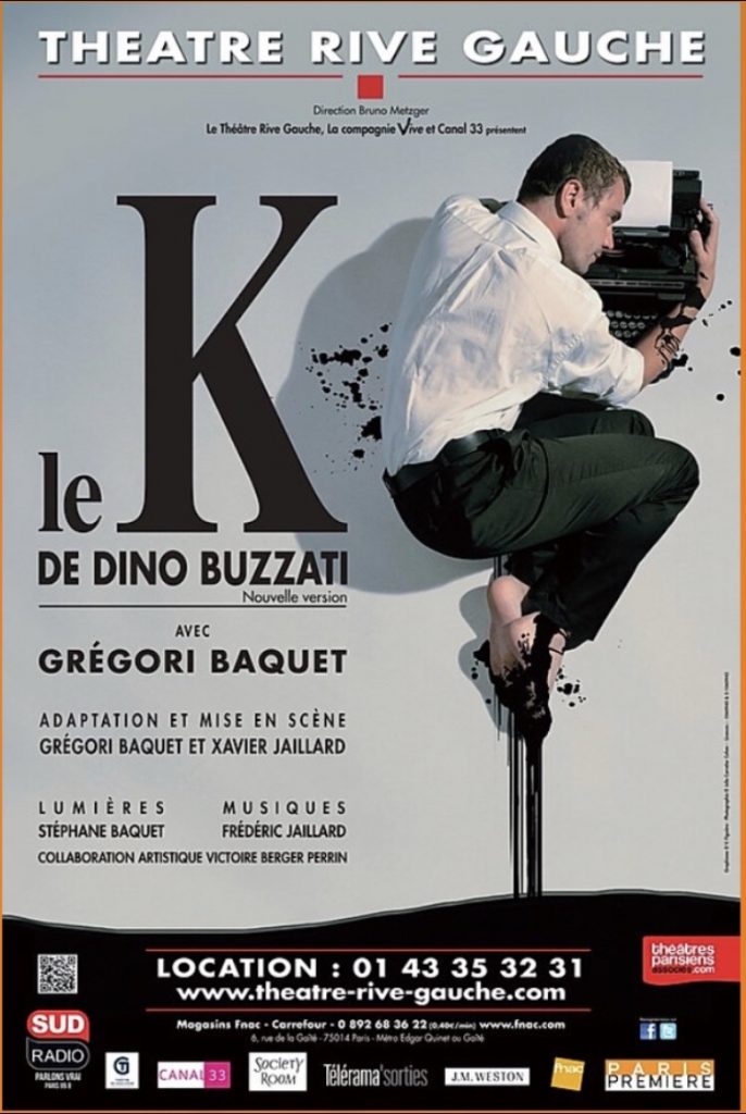 « Le K » de Dino Buzzati, par le talentueux Grégori Baquet, au Théâtre Rive Gauche