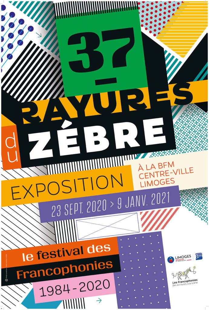 L’exposition « 37 rayures du zèbre » retrace l’histoire des Francophonies grâce aux moments marquants des 37 éditions !