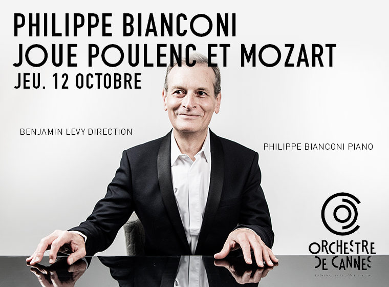 3 x 2 places à gagner pour le concert « Philippe Bianconi joue Poulenc et Mozart » à Cannes le 12 novembre