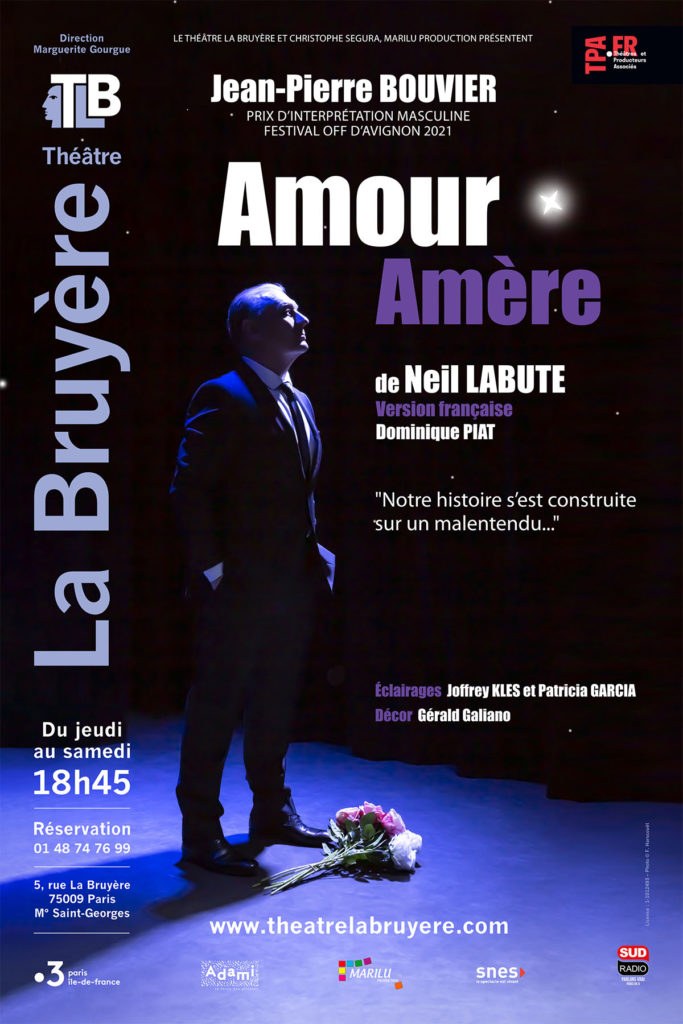 « Amour amère » à ne pas rater au Théâtre La Bruyère
