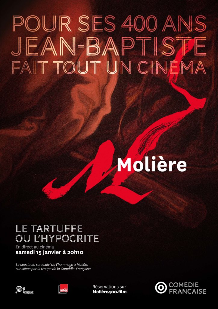 Un Tartuffe inédit de la Comédie Française présenté dans les cinémas ce samedi 15 janvier 2022