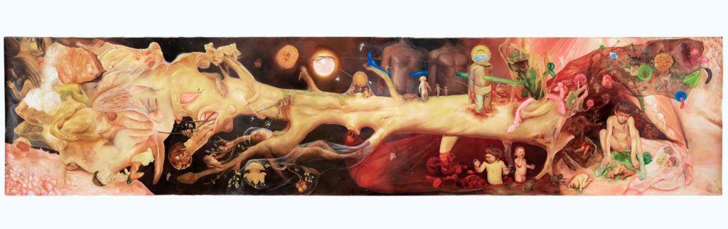 Oda Jaune « wOnderlust » : peintures mutantes à la Galerie Templon