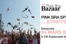 Striptease géant au Trocadéro contre le cancer du sein !
