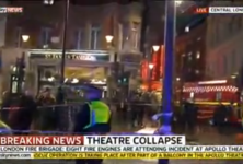 Dans le West End de Londres, une partie du plafond de l’Apollo Theatre s’effondre en pleine représentation